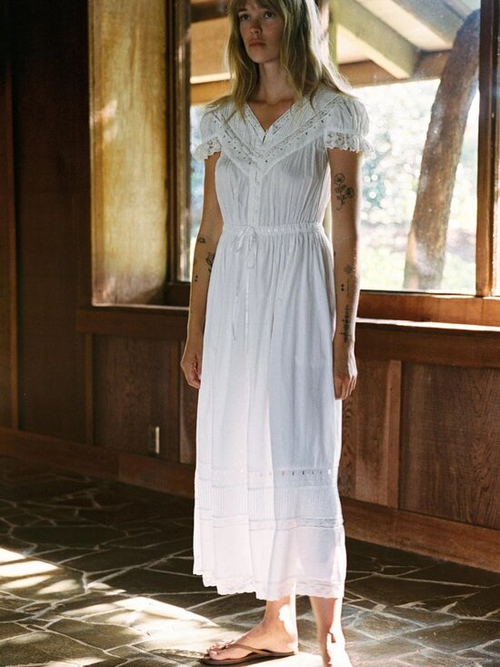 Christy Dawn Dresses & Skirts - Christy Dawn - Fatima Dress/Alabaster - Alabaster